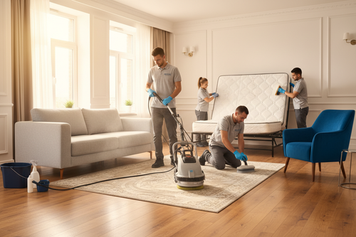 Entretien trimestriel - canapé, tapis, matelas, fauteuil